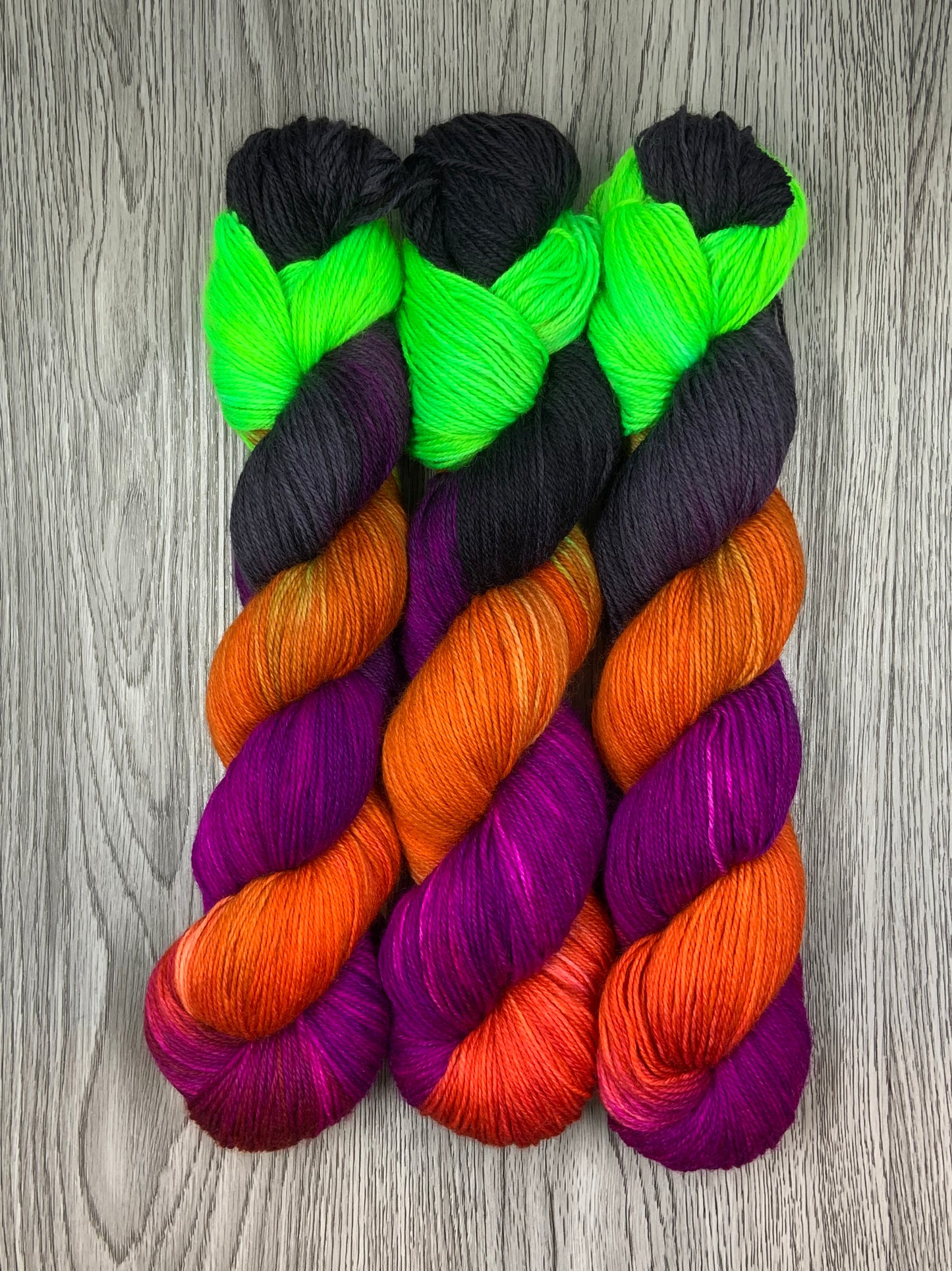 Sock yarn. Scary sisters