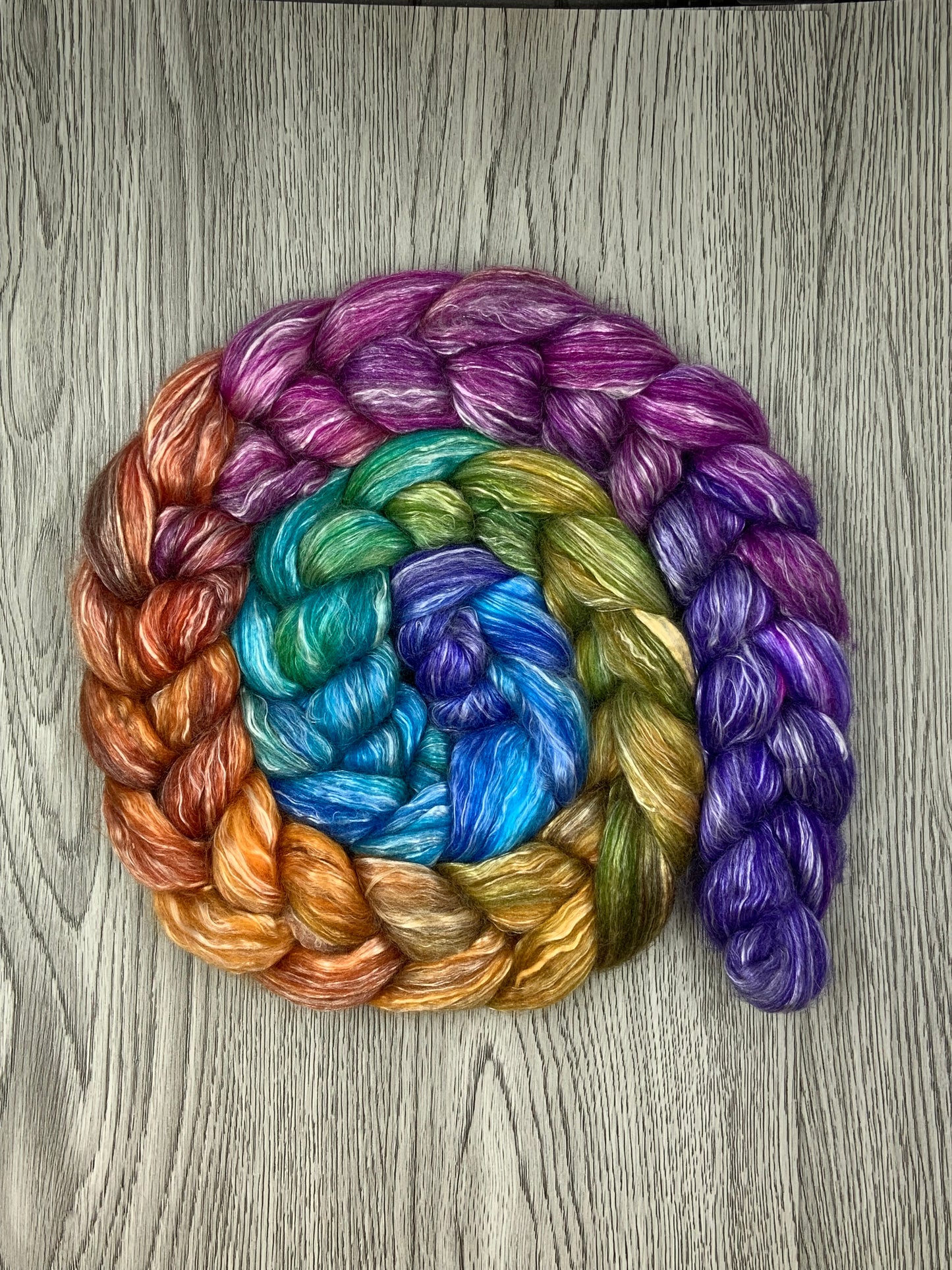 Sw merino Tencel. Dark oil slick